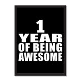 1 Year Of Being Awesome - Portrait Frame Photo Tile