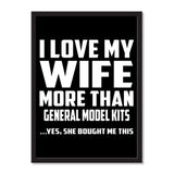 I Love My Wife More Than General Model Kits ...Yes, She Bought Me This - Portrait Frame Photo Tile