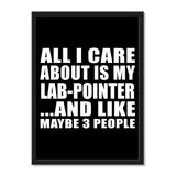 All I Care About Is My Lab-Pointer And Like Maybe 3 People - Portrait Frame Photo Tile