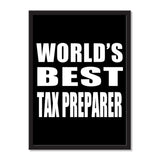 World's Best Tax Preparer - Portrait Frame Photo Tile