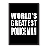 World's Greatest Policeman - Portrait Frame Photo Tile