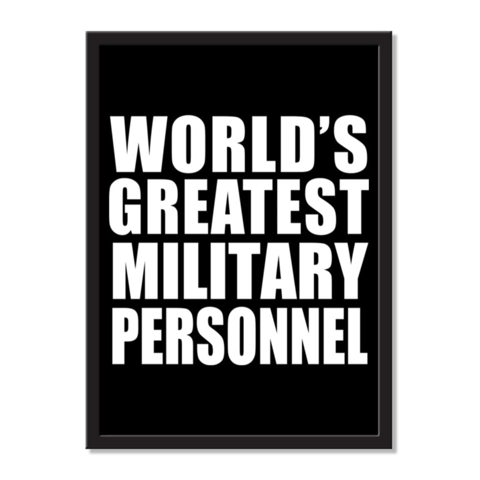 World's Greatest Military Personnel - Portrait Frame Photo Tile