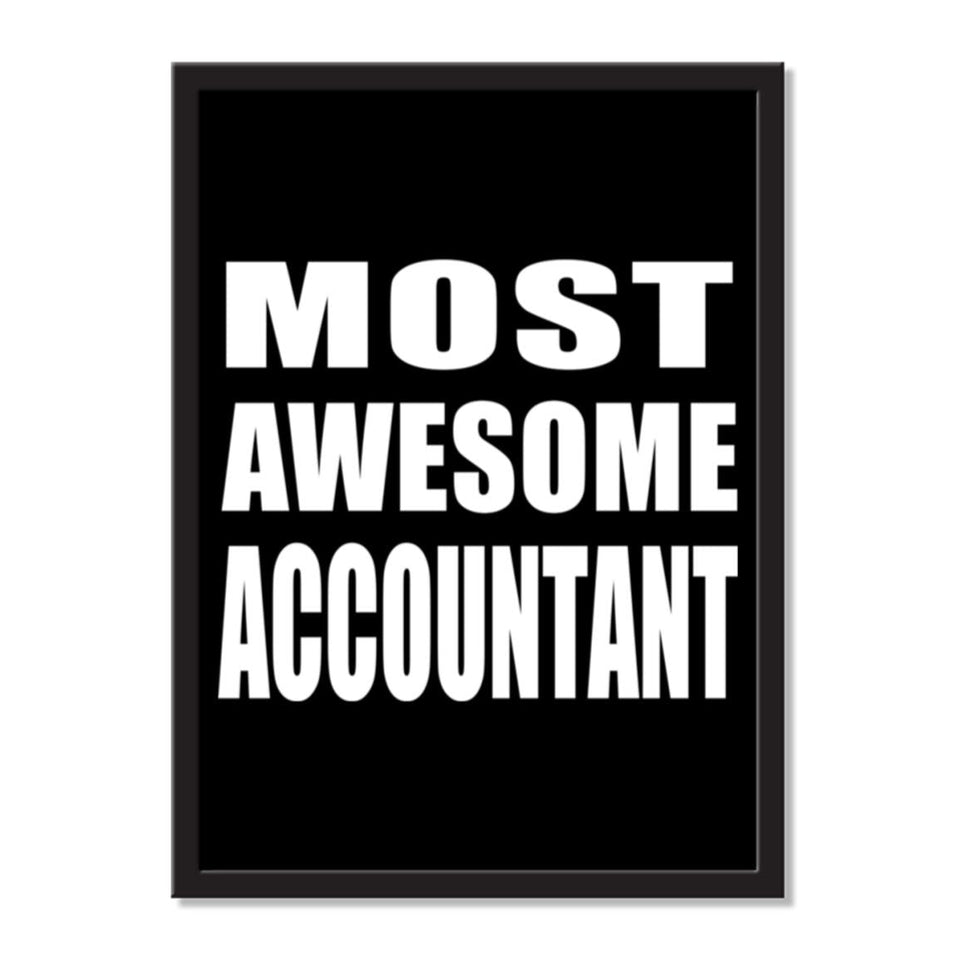 Most Awesome Accountant - Portrait Frame Photo Tile