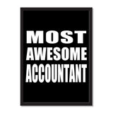 Most Awesome Accountant - Portrait Frame Photo Tile