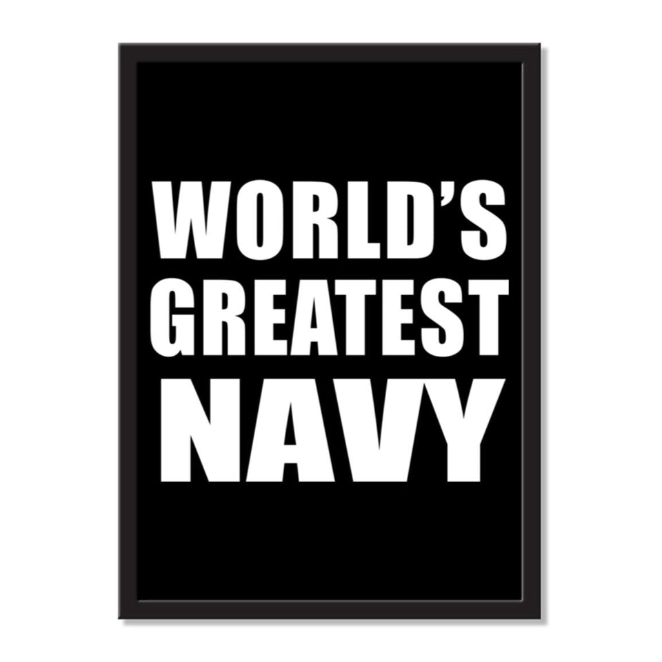 World's Greatest Navy - Portrait Frame Photo Tile