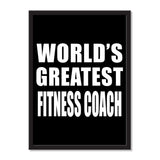 World's Greatest Fitness Coach - Portrait Frame Photo Tile
