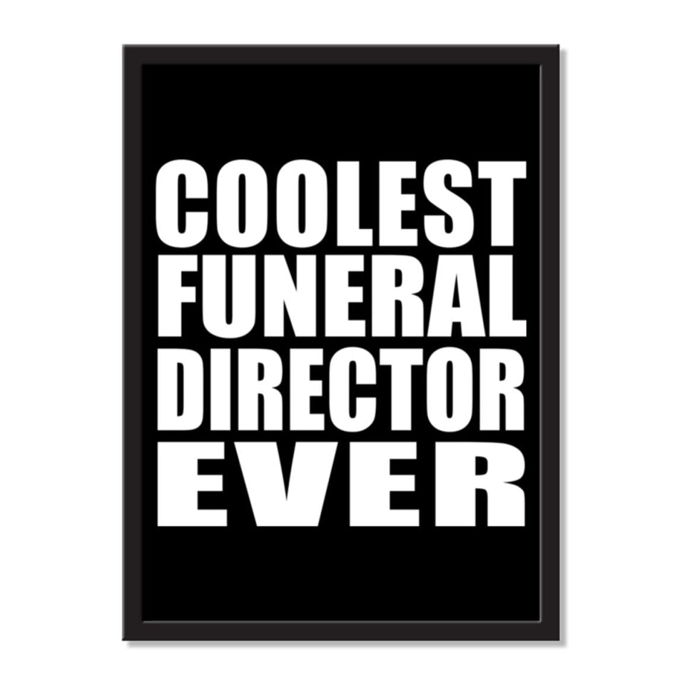 Coolest Funeral Director Ever - Portrait Frame Photo Tile