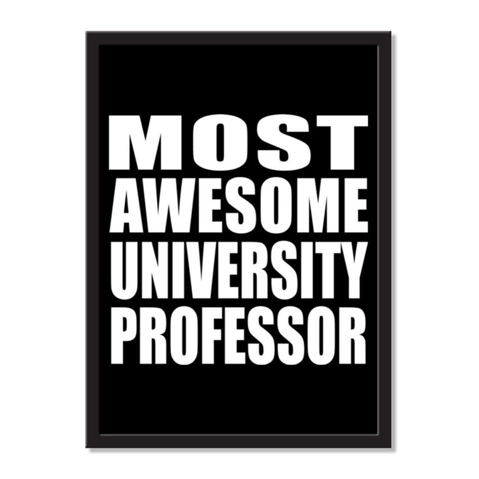 Most Awesome University Professor - Portrait Frame Photo Tile