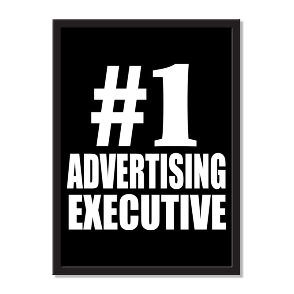 Number One #1 Advertising Executive - Portrait Frame Photo Tile