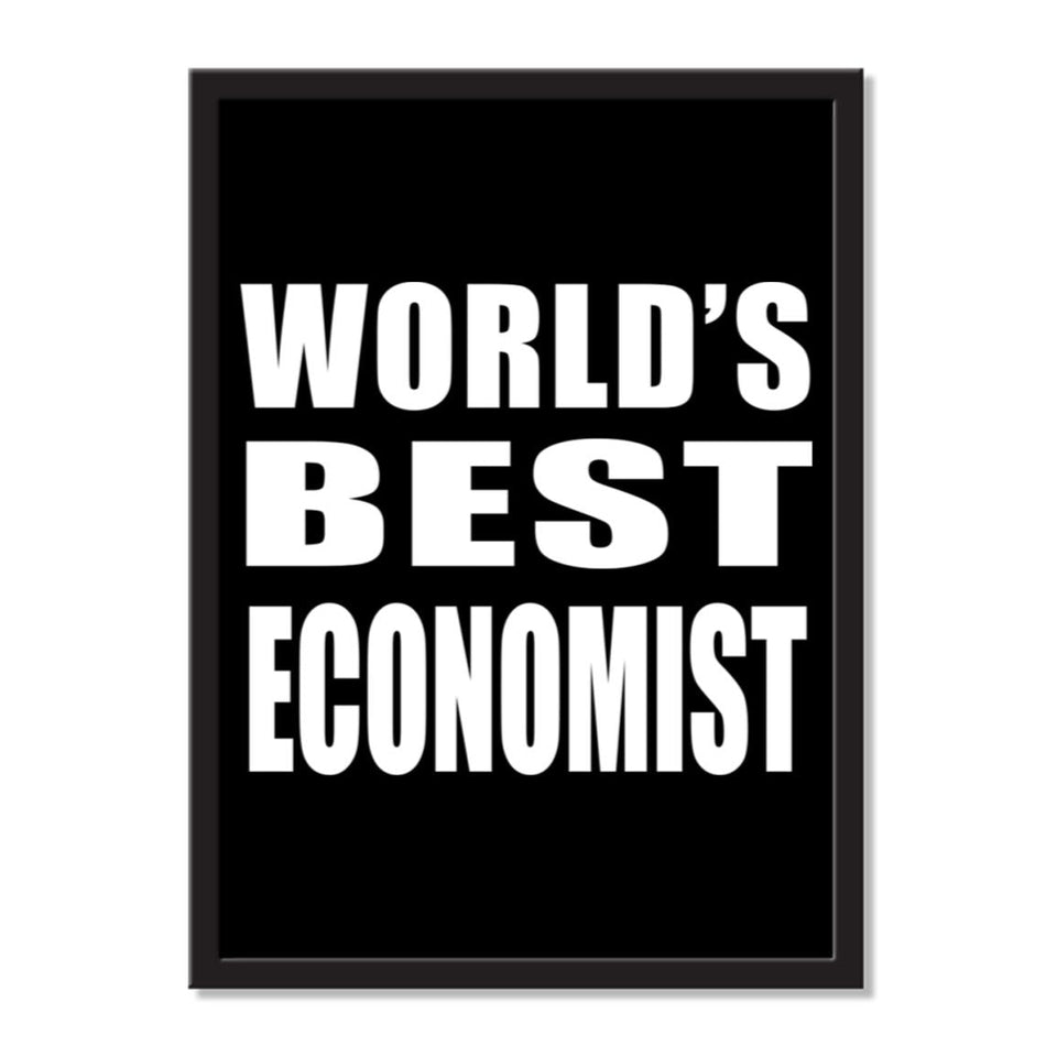 World's Best Economist - Portrait Frame Photo Tile