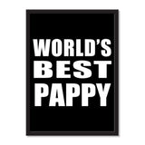 World's Best Pappy - Portrait Frame Photo Tile