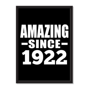 Amazing Since 1922 - Portrait Frame Photo Tile