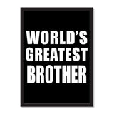 World's Greatest Brother - Portrait Frame Photo Tile