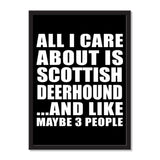 All I Care About Is Scottish Deerhound And Like Maybe 3 People - Portrait Frame Photo Tile