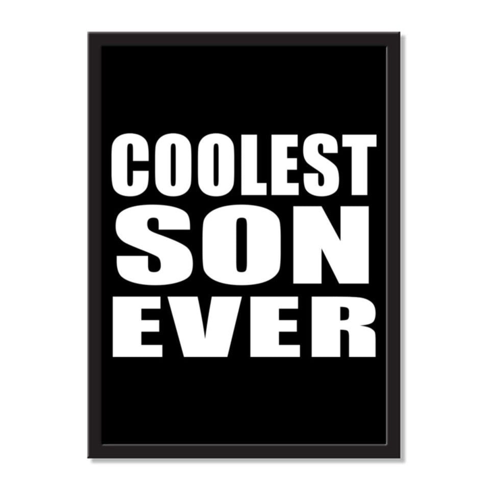 Coolest Son Ever - Portrait Frame Photo Tile