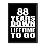 88 Years Down Lifetime To Go - Portrait Frame Photo Tile