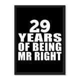 29 Years Of Being Mr Right - Portrait Frame Photo Tile