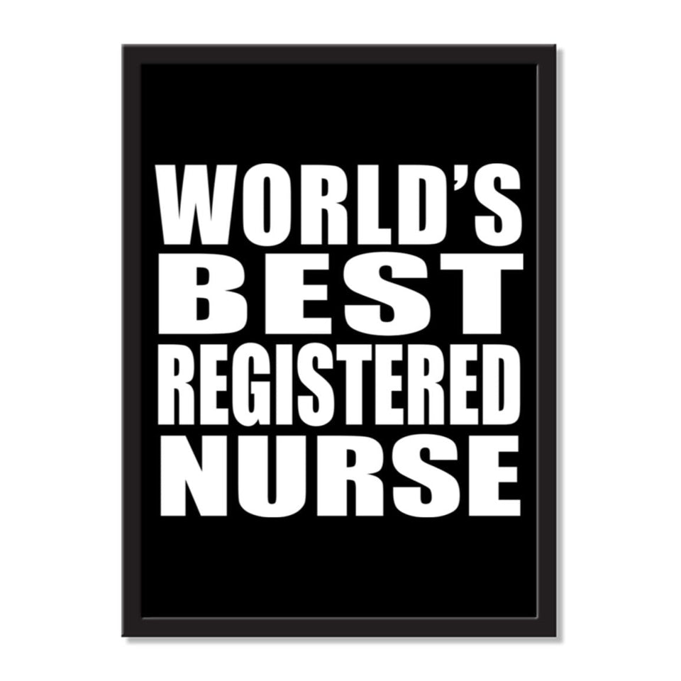 World's Best Registered Nurse - Portrait Frame Photo Tile