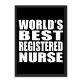 World's Best Registered Nurse - Portrait Frame Photo Tile