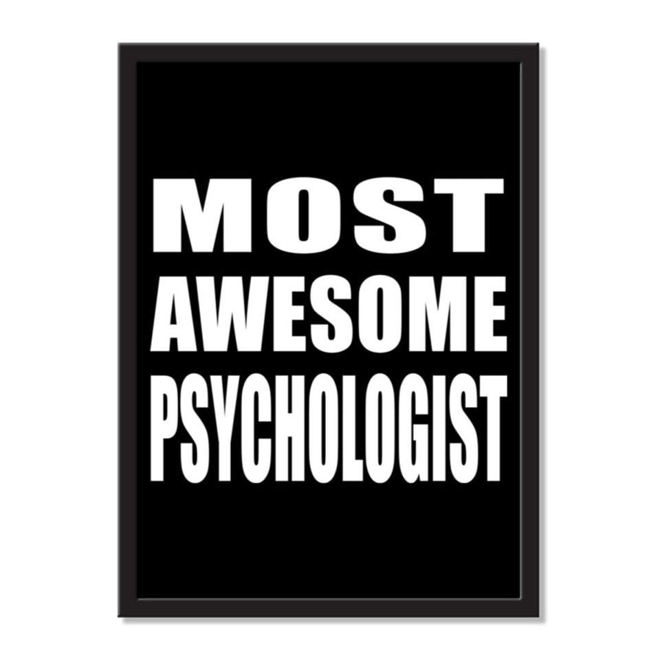 Most Awesome Psychologist - Portrait Frame Photo Tile