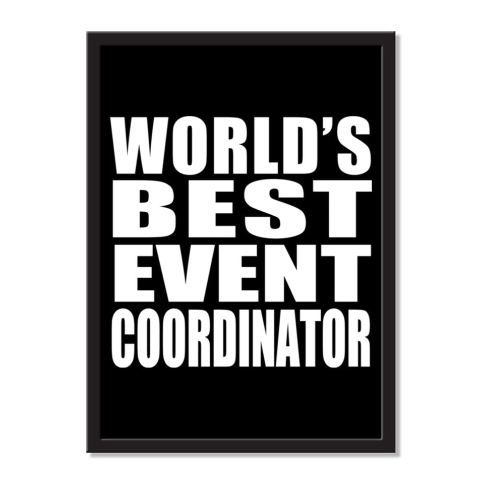 World's Best Event Coordinator - Portrait Frame Photo Tile