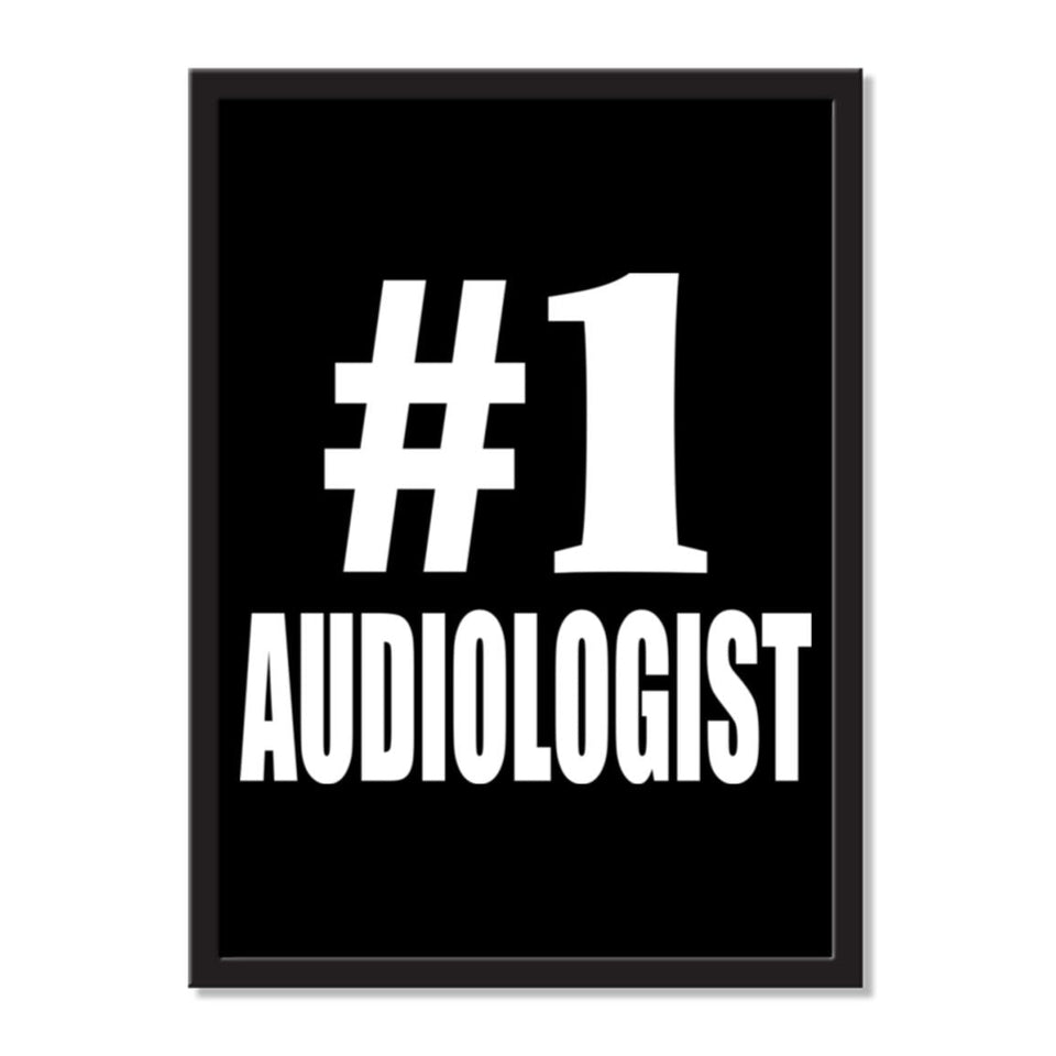Number One #1 Audiologist - Portrait Frame Photo Tile