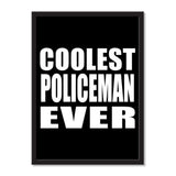 Coolest Policeman Ever - Portrait Frame Photo Tile