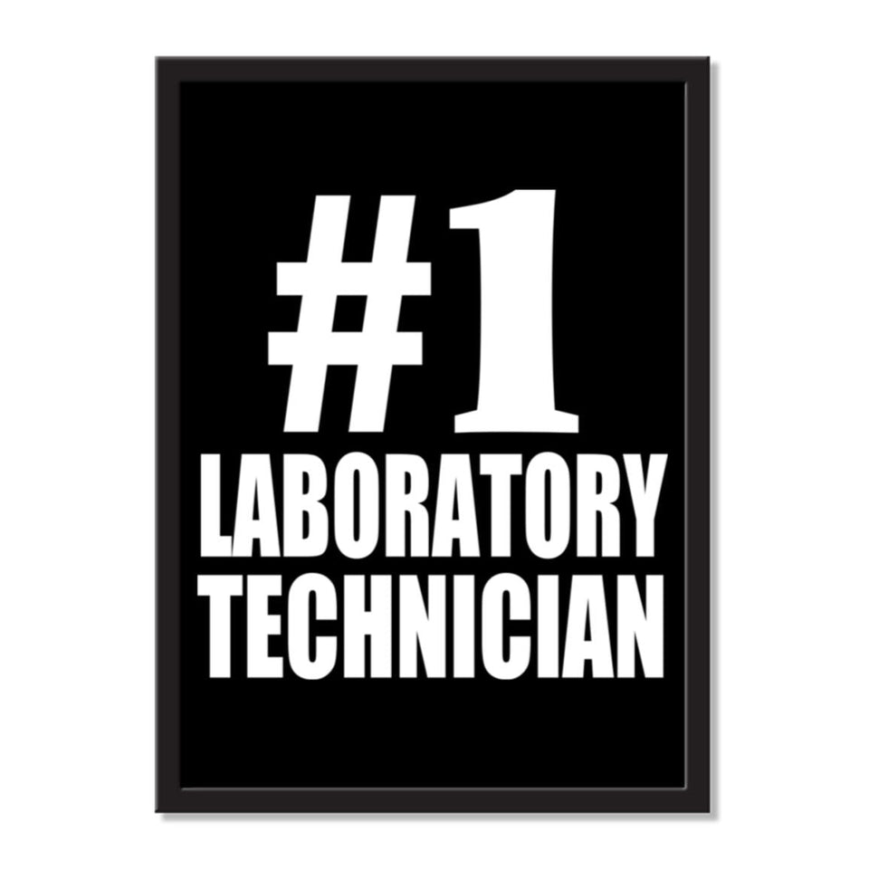 Number One #1 Laboratory Technician - Portrait Frame Photo Tile