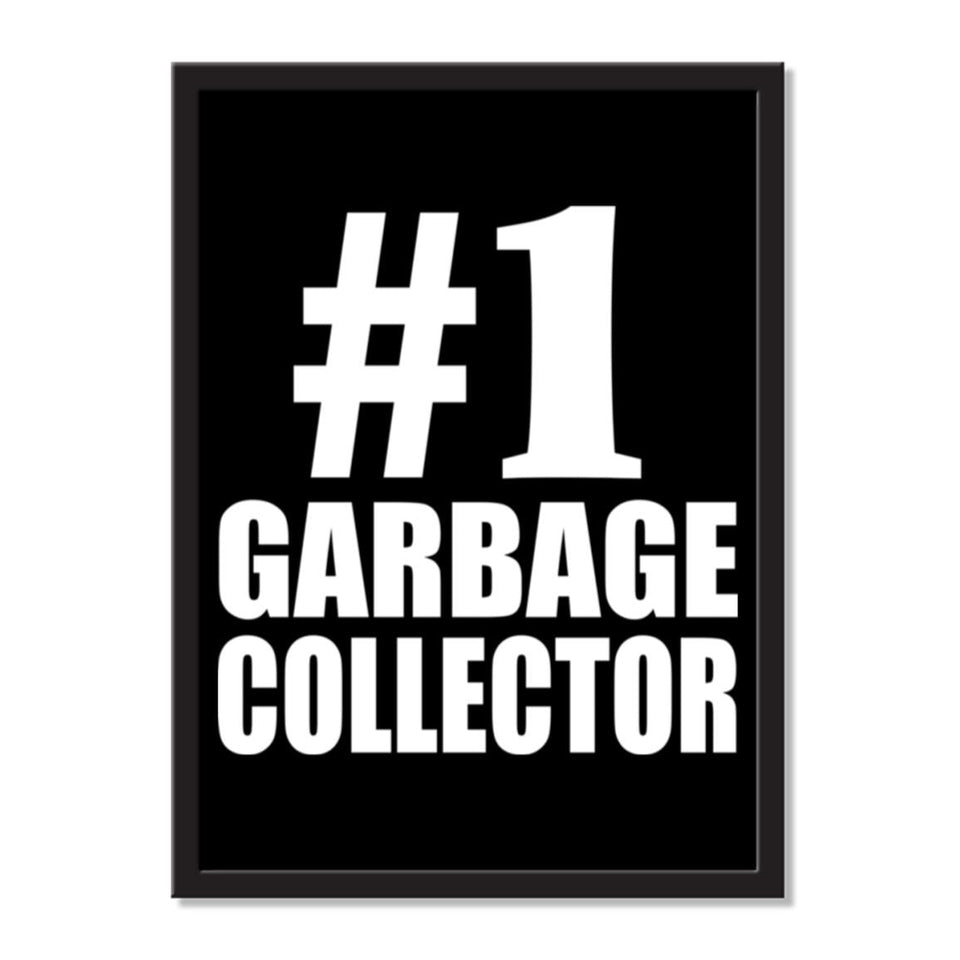 Number One #1 Garbage Collector - Portrait Frame Photo Tile