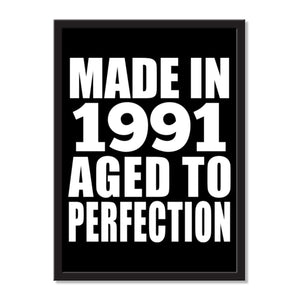 Made In 1991 Aged to Perfection - Portrait Frame Photo Tile