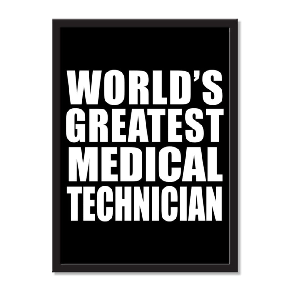 World's Greatest Medical Technician - Portrait Frame Photo Tile