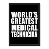 World's Greatest Medical Technician - Portrait Frame Photo Tile