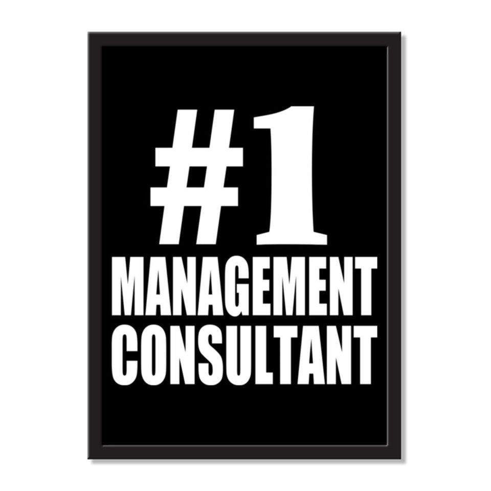 Number One #1 Management Consultant - Portrait Frame Photo Tile