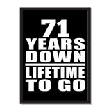 71 Years Down Lifetime To Go - Portrait Frame Photo Tile