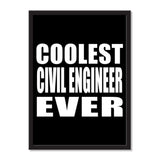 Coolest Civil Engineer Ever - Portrait Frame Photo Tile