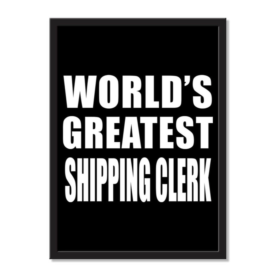 World's Greatest Shipping Clerk - Portrait Frame Photo Tile