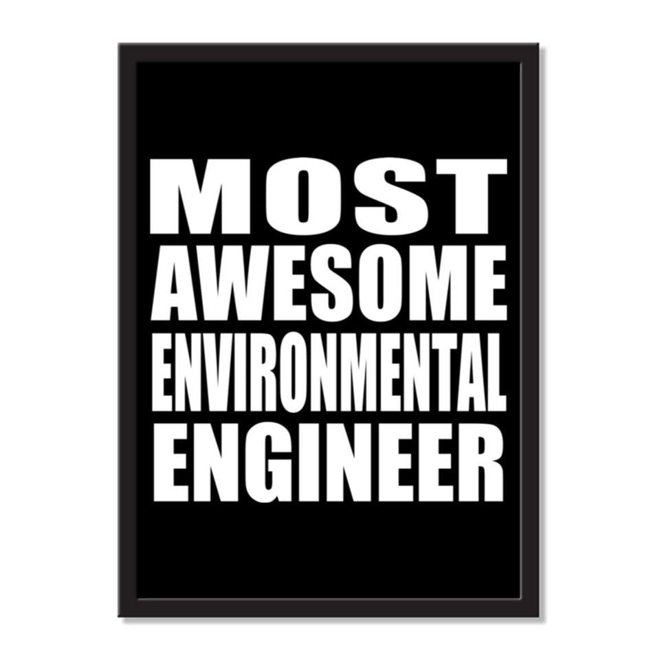 Most Awesome Environmental Engineer - Portrait Frame Photo Tile