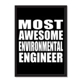 Most Awesome Environmental Engineer - Portrait Frame Photo Tile