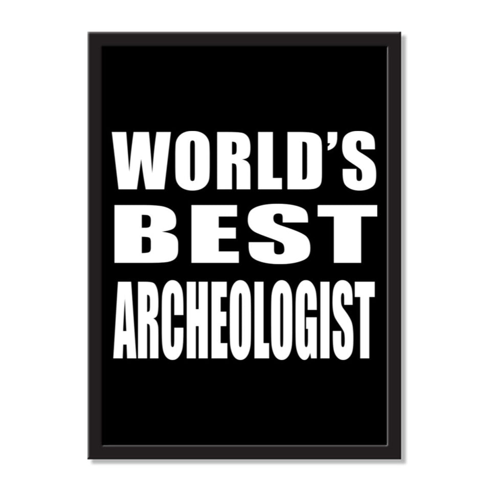 World's Best Archeologist - Portrait Frame Photo Tile