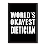 World's Okayest Dietician - Portrait Frame Photo Tile