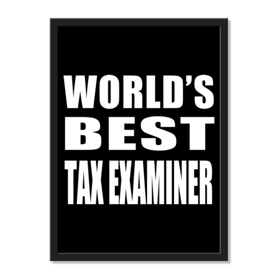 World's Best Tax Examiner - Portrait Frame Photo Tile