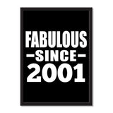 Fabulous Since 2001 - Portrait Frame Photo Tile