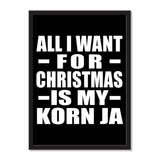 All I Want For Christmas Is My Korn Ja - Portrait Frame Photo Tile