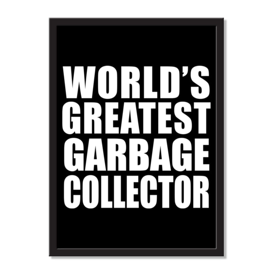 World's Greatest Garbage Collector - Portrait Frame Photo Tile
