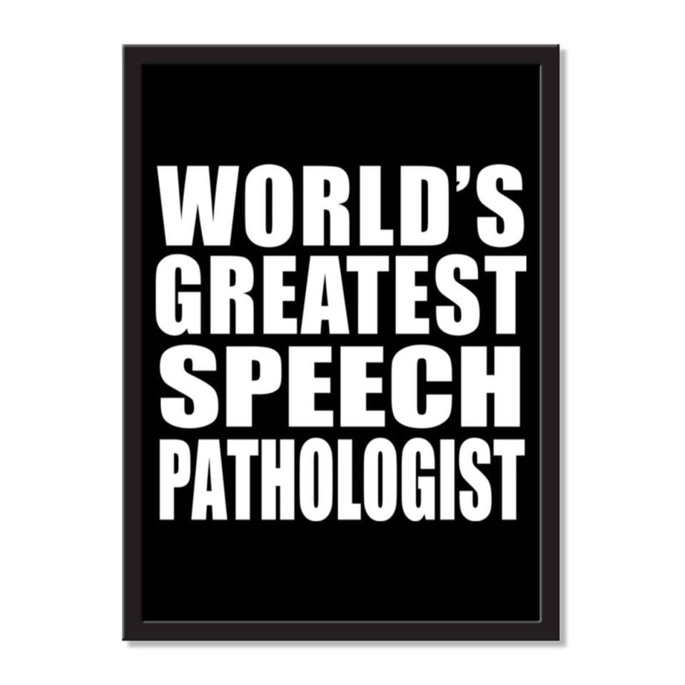 World's Greatest Speech Pathologist - Portrait Frame Photo Tile