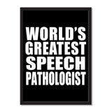 World's Greatest Speech Pathologist - Portrait Frame Photo Tile