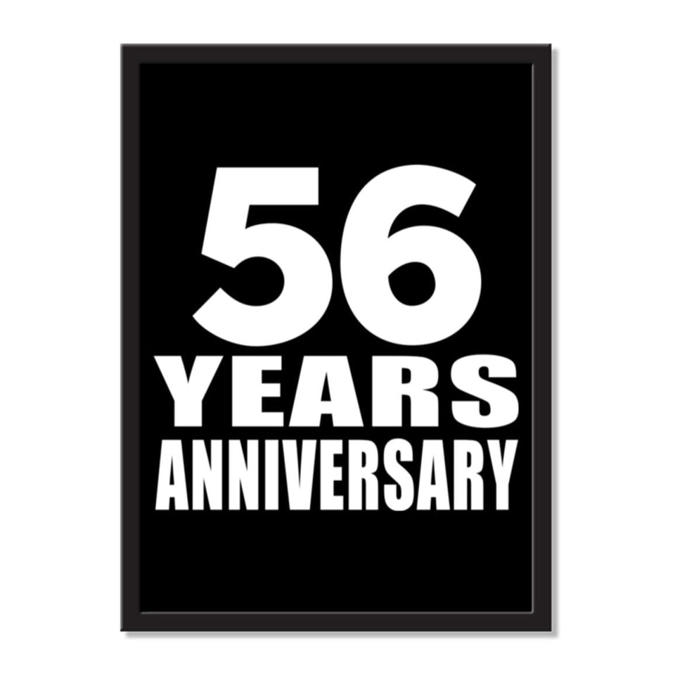 56 Years Anniversary - Portrait Frame Photo Tile