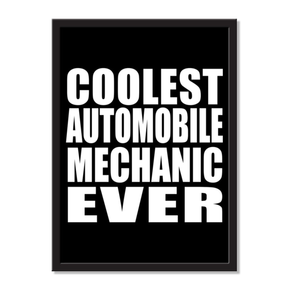 Coolest Automobile Mechanic Ever - Portrait Frame Photo Tile