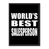 World's Best Salesperson - Portrait Frame Photo Tile