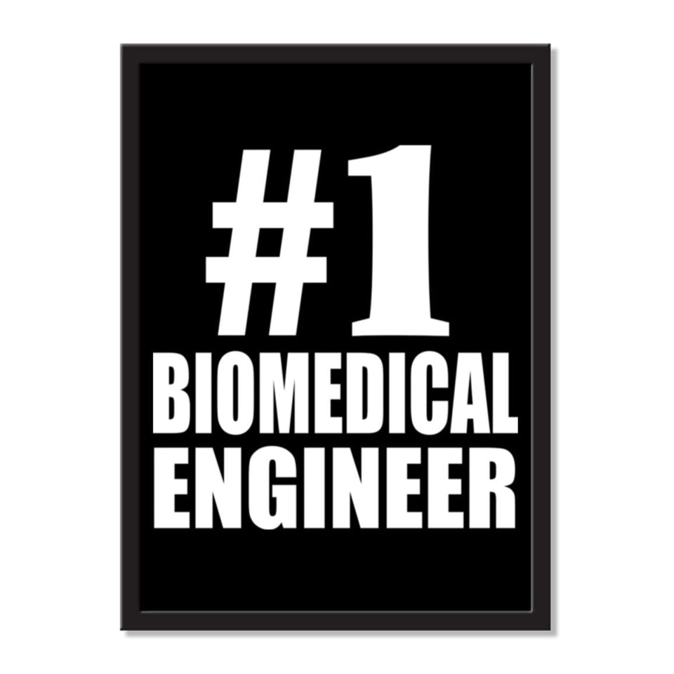 Number One #1 Biomedical Engineer - Portrait Frame Photo Tile